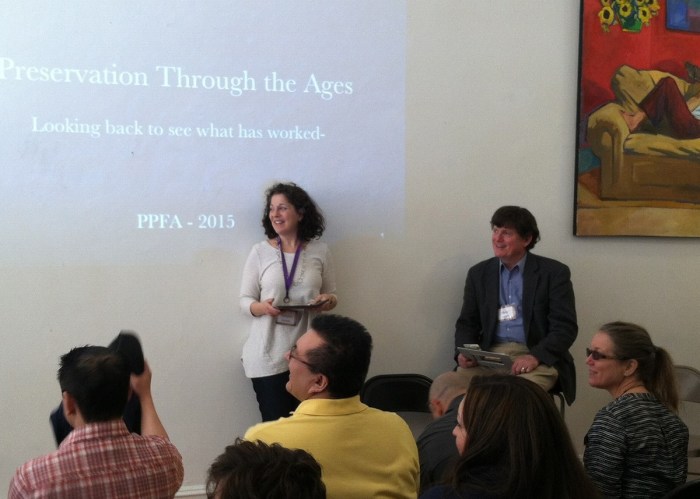 Susan Gittlen attends preservation workshops.