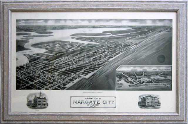 Margate City, NJ Birdseye Map