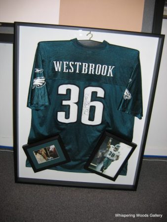 Framed Westbrook Jersey and Photos