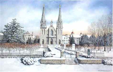 Santoleri Church at Villanova University print