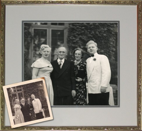 Vintage 40's Wedding Snapshot