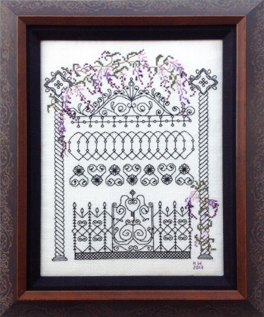 Cross Stitch Blackwork Framing