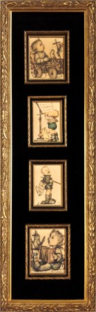 Custom Framed Hummels in Montage 1940's