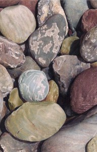 River Rocks I by Karen Eckelmeyer