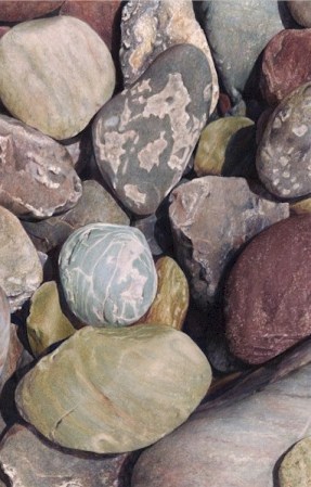 River Rocks I by Karen Eckelmeyer
