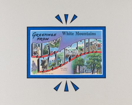 Greetings From New Hampshire postcard