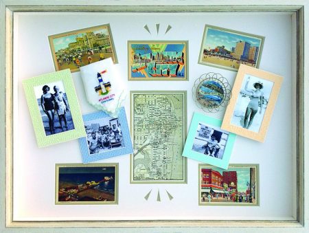 Vintage postcards vacation memories