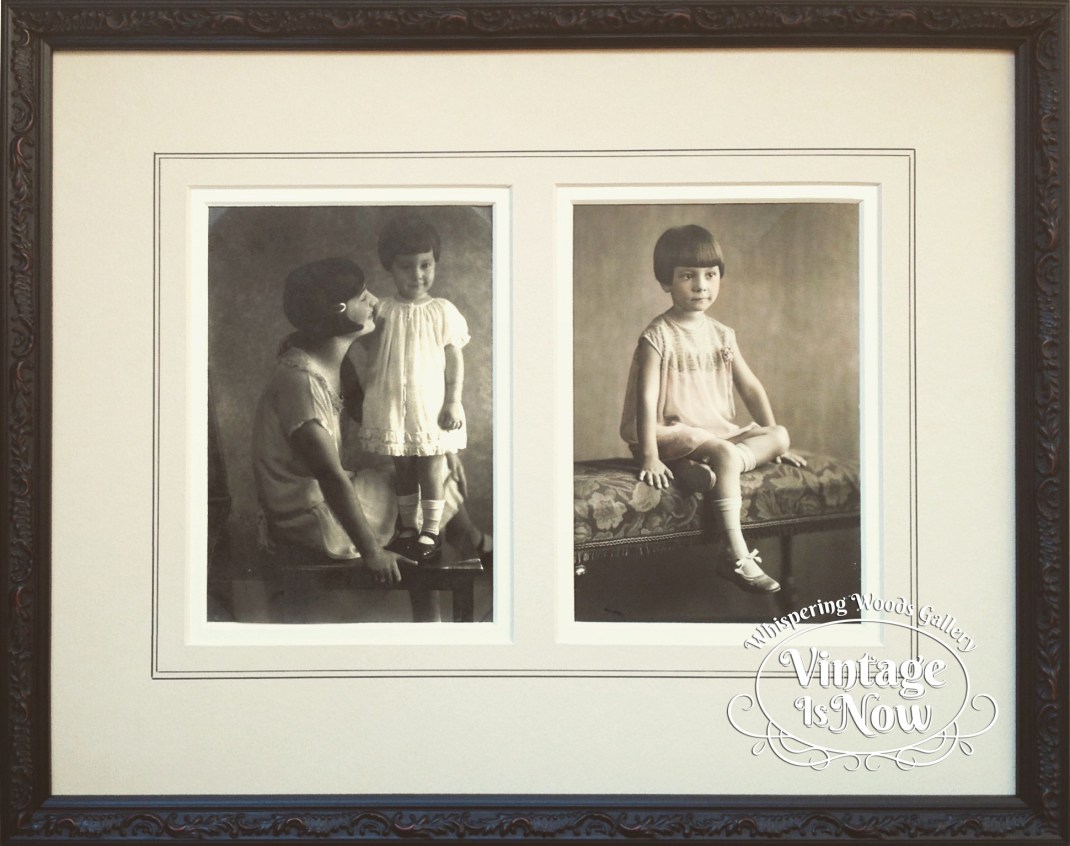 Vintage photography custom framed