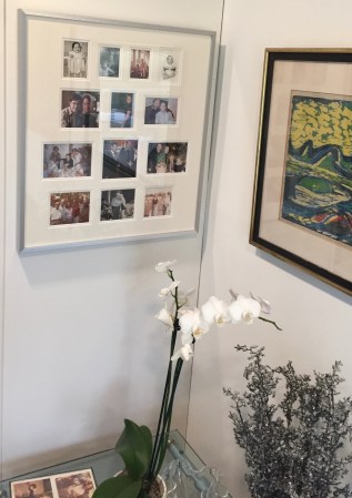 Custom framed photo montage