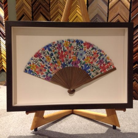 Custom Framed Fan from a trip to the Orient