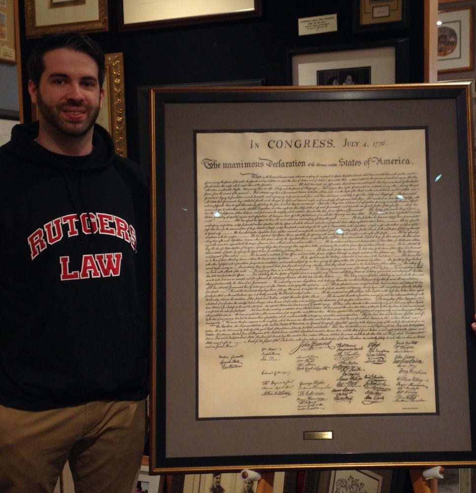 Framed Declaration of Independence