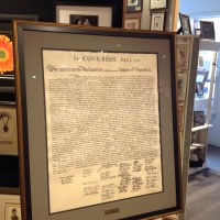 Framed Declaration of Independence