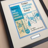 Vintage Manual custom framed