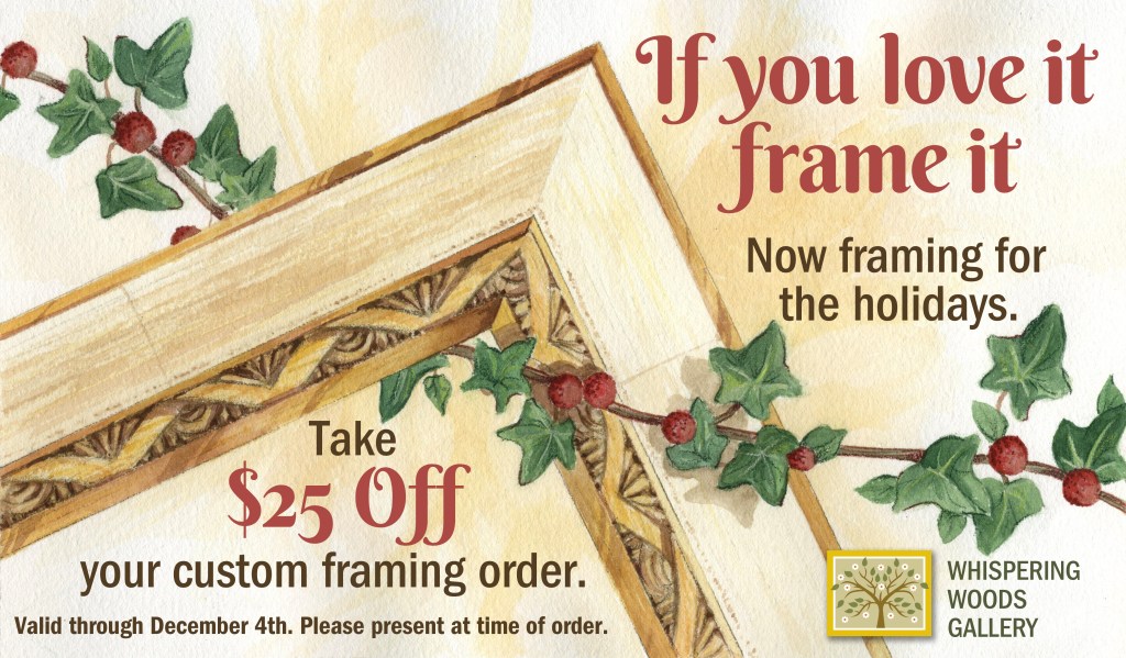 Holiday custom framing savings
