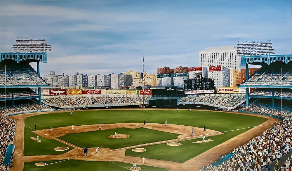 Yankee Stadium, At Home in the Bronx, Ballpark print by Michael Kuyper
