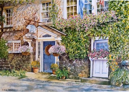 The Inn at Phillips Mill, Bucks County art print by Judy LaTorre