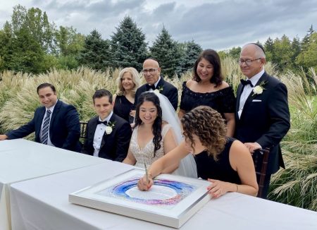 Ketubah at ceremony