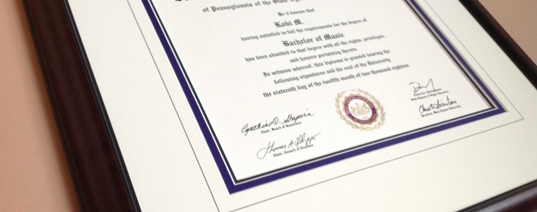 Diploma framing