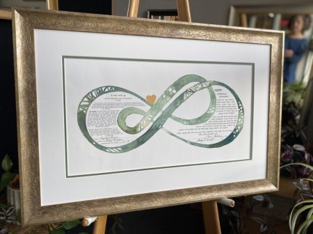 Double Infinity Ketubah with archival framing