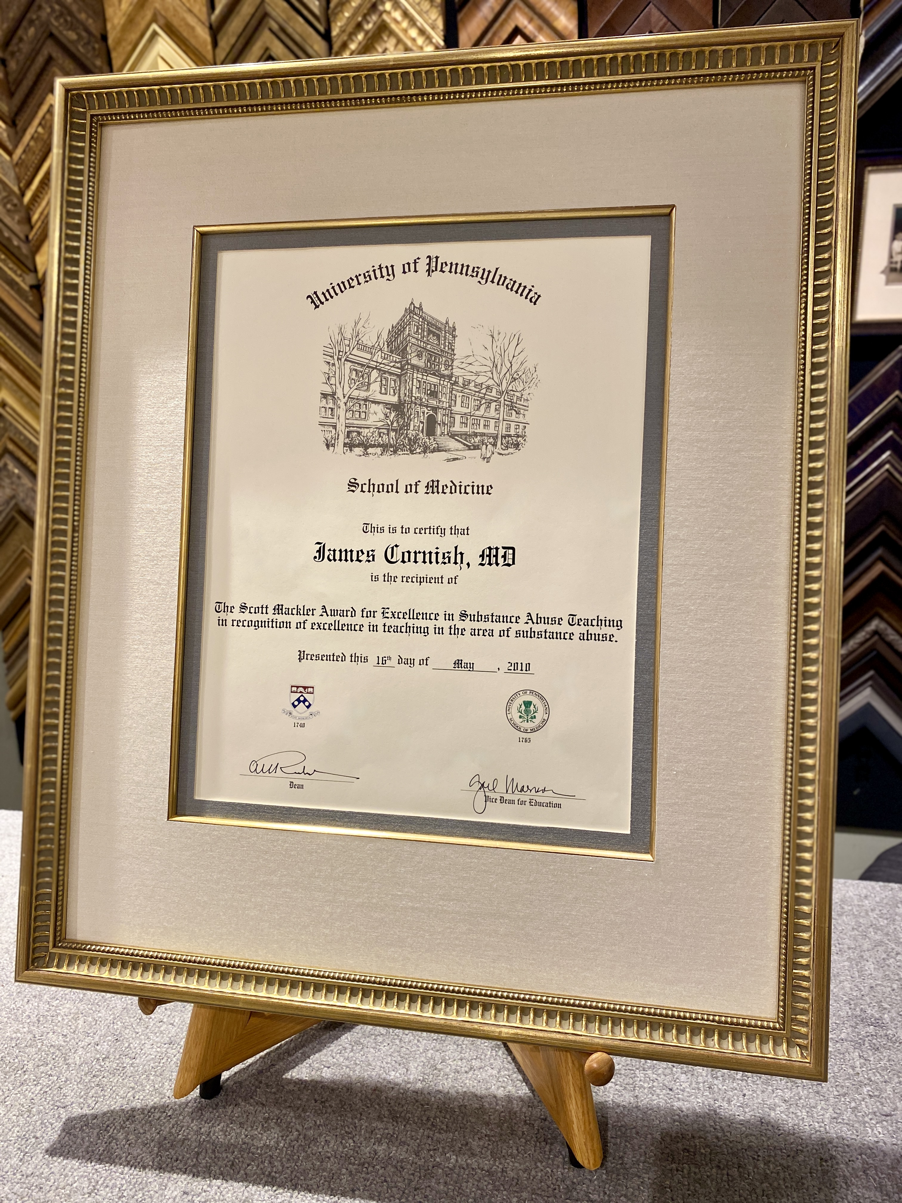 Medical School Diploma Framing